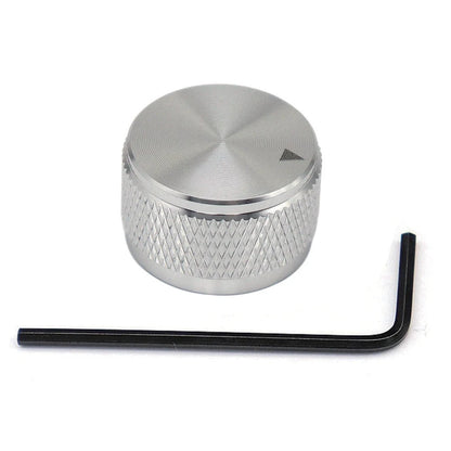 1pc/2pc Aluminium Guitar Metal Knobs 1/4" Metal Pot Knobs with Indicator and Set Screw for Guitar/Bass/Audio Equipments
