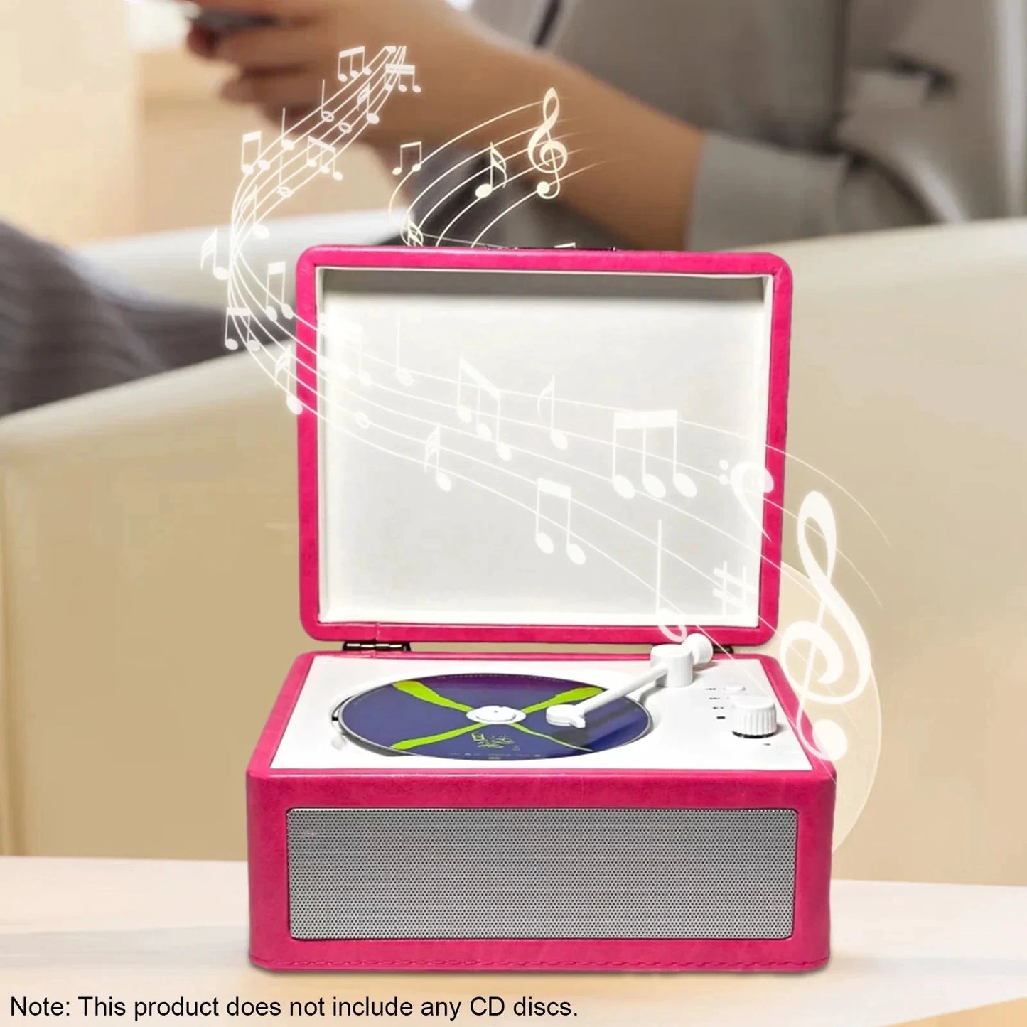 Big River Hardware Retro CD Player with High-Fidelity Sound