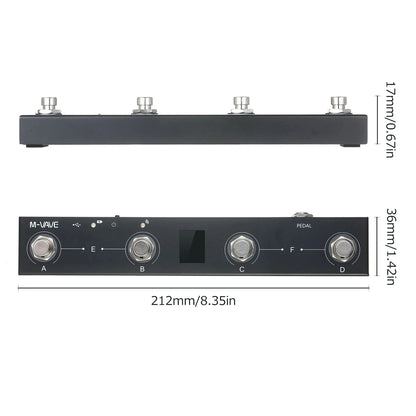 Big River Hardware Bluetooth Wireless MIDI Foot Controller Pedal