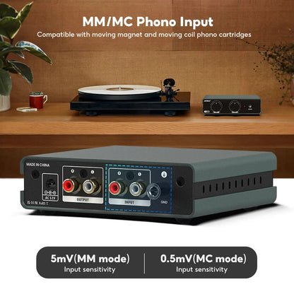 AIYIMA T3 PRO RIAA MM/MC Phono Preamplifier Vinyl Record Player Stereo Preamp Amplifier Turntable Phonograph Gain Control