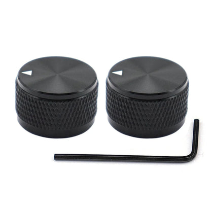 1pc/2pc Aluminium Guitar Metal Knobs 1/4" Metal Pot Knobs with Indicator and Set Screw for Guitar/Bass/Audio Equipments