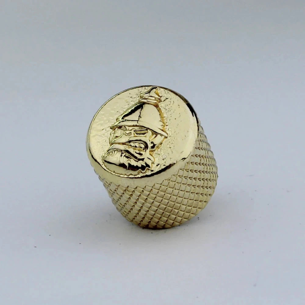 Big River Hardware Premium Zinc Alloy Skull Potentiometer Knobs for Electric Guitars with 6mm Inner Diameter