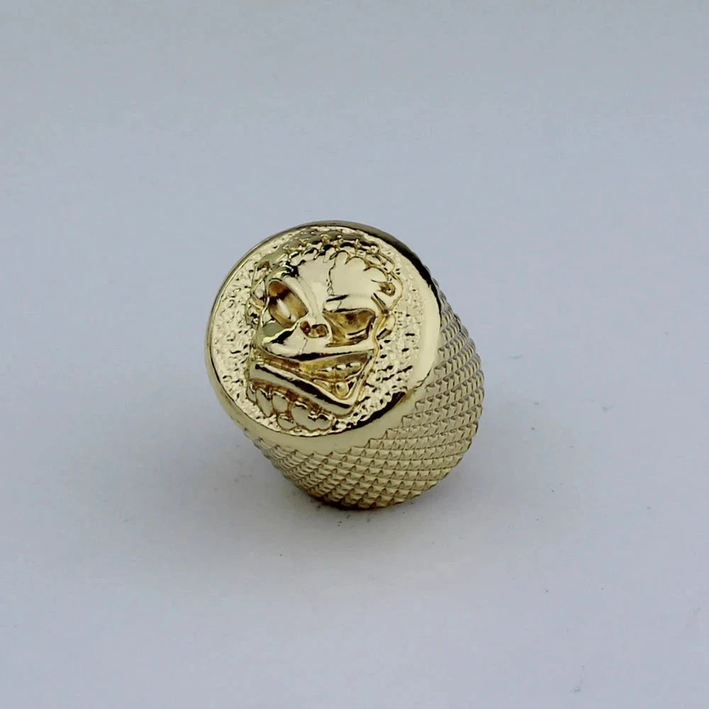 Big River Hardware Premium Zinc Alloy Skull Potentiometer Knobs for Electric Guitars with 6mm Inner Diameter