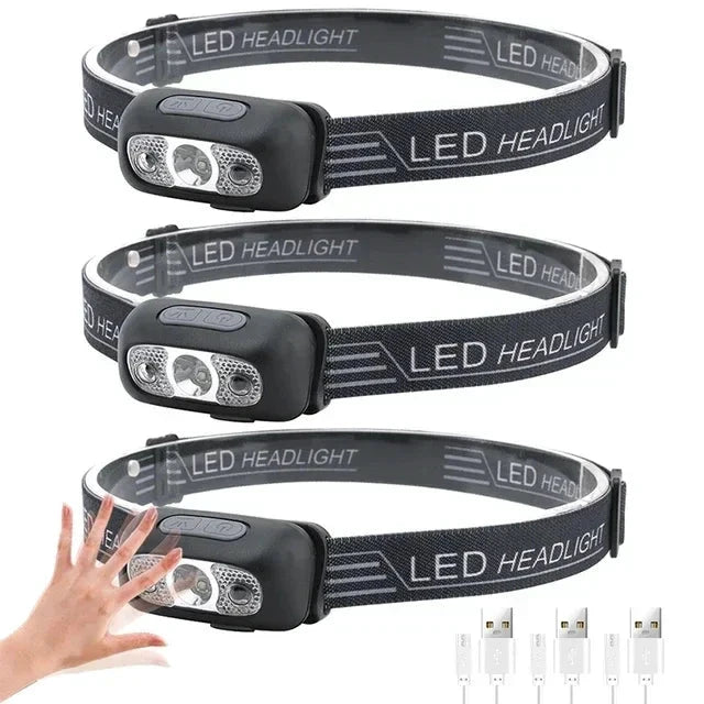 Big River Hardware Rechargeable LED Headlamp with Sensor