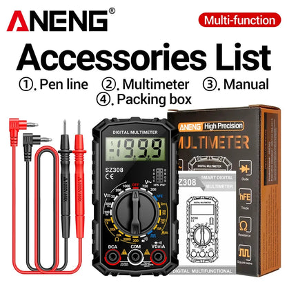 Big River Hardware Handheld Digital Multimeter LCD Backlight