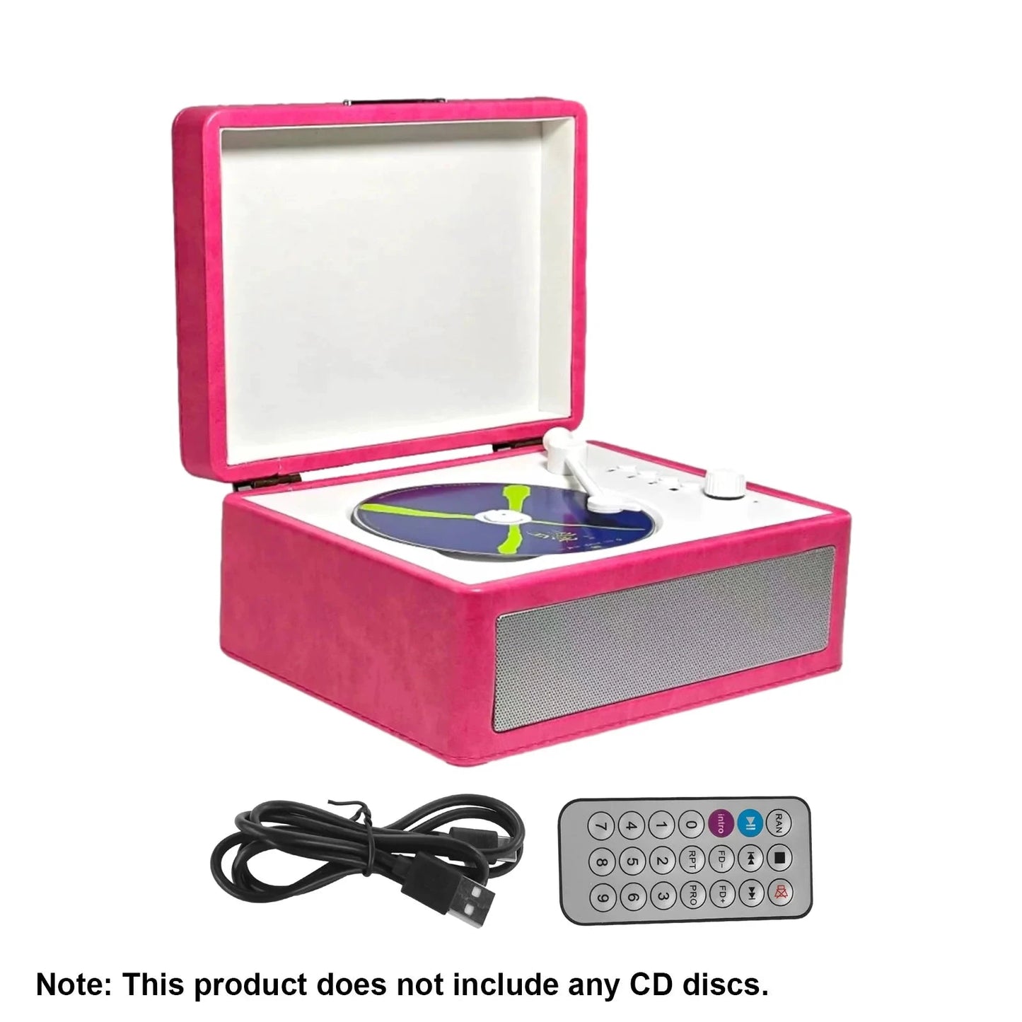 Big River Hardware Retro CD Player with High-Fidelity Sound