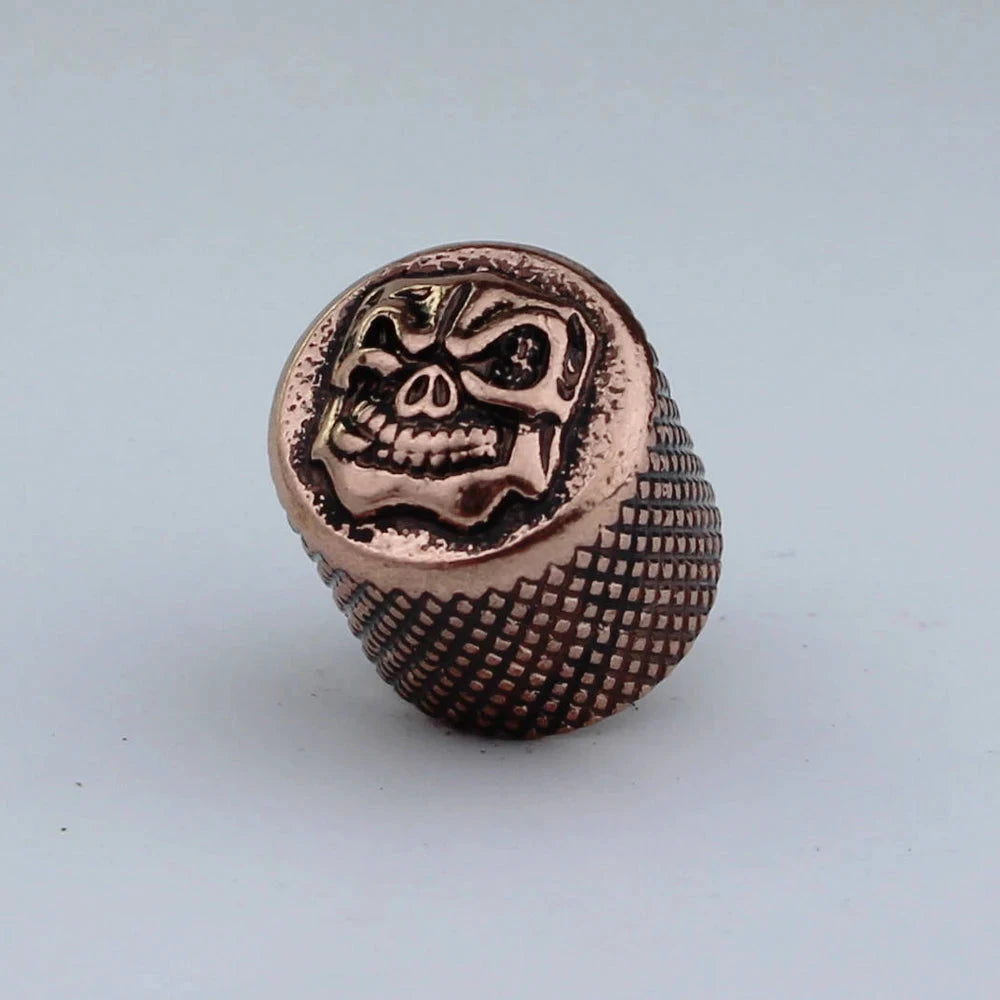 Big River Hardware Premium Zinc Alloy Skull Potentiometer Knobs for Electric Guitars with 6mm Inner Diameter