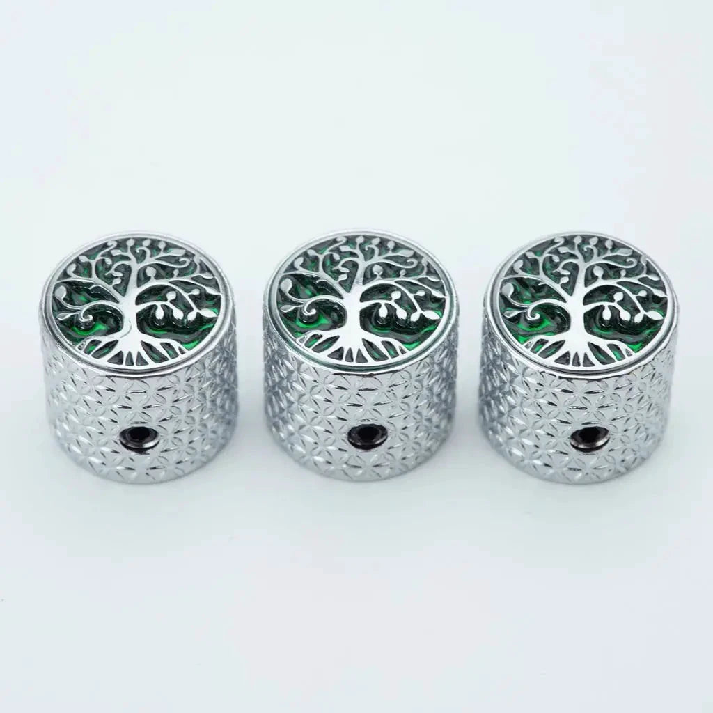 1 PCS GUYKER Surface Large Tree Of Life Potentiometer Knob Inner Diameter 6MM For Guitar Bass