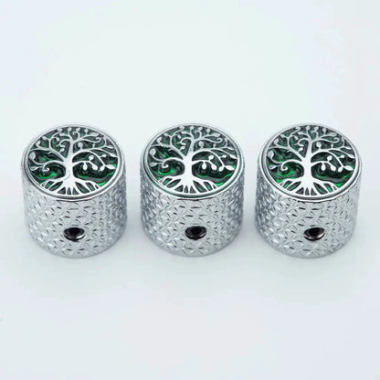 1 PCS GUYKER Surface Large Tree Of Life Potentiometer Knob Inner Diameter 6MM For Guitar Bass