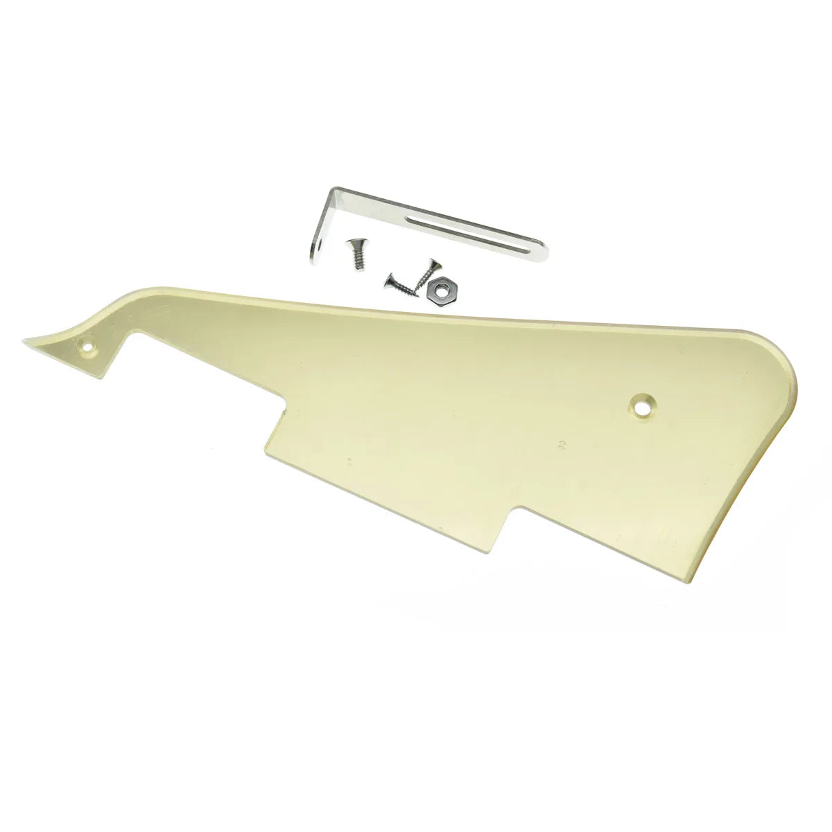 Premium Clear Guitar Pickguard for Gibson Les Paul Guitars with Stainless Steel Bracket and Hardware Accessories