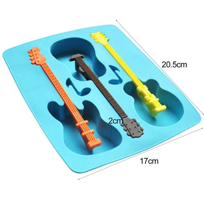 Creative Shape Non-Stick Guitar Ice Cube Mold