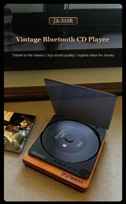 Big River Hardware High-Fidelity Portable CD Player with Lossless Audio