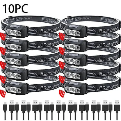Big River Hardware Rechargeable LED Headlamp with Sensor