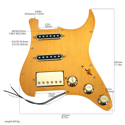 Big River Hardware Prewired Strat Pickguards with Loaded Pickups