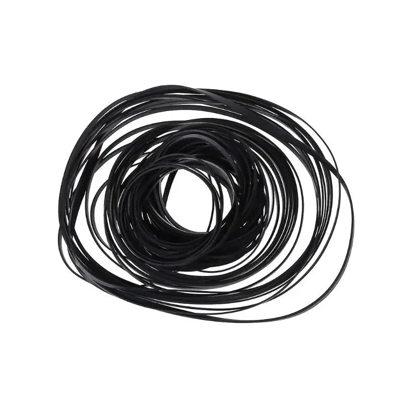 50/100Pcs 1/2/3/4mm Width Universal Mix Cassette Tape Machine Belts Assorted Flat Rubber Belt for CD DVD Recorders Walkman