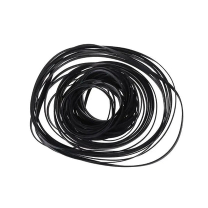 50/100Pcs 1/2/3/4mm Width Universal Mix Cassette Tape Machine Belts Assorted Flat Rubber Belt for CD DVD Recorders Walkman
