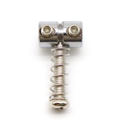 BRH Premium Zinc Alloy Guitar Bridge String Saddles for Jazzmaster Electric Guitars - Includes Wrench and Tool for Easy Replacement