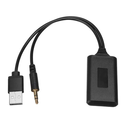 Big River Hardware Wireless Bluetooth Aux Adapter  - Plug and Play Music Streaming with Charger Support for Drivers