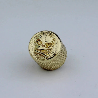 Big River Hardware Premium Zinc Alloy Skull Potentiometer Knobs for Electric Guitars with 6mm Inner Diameter