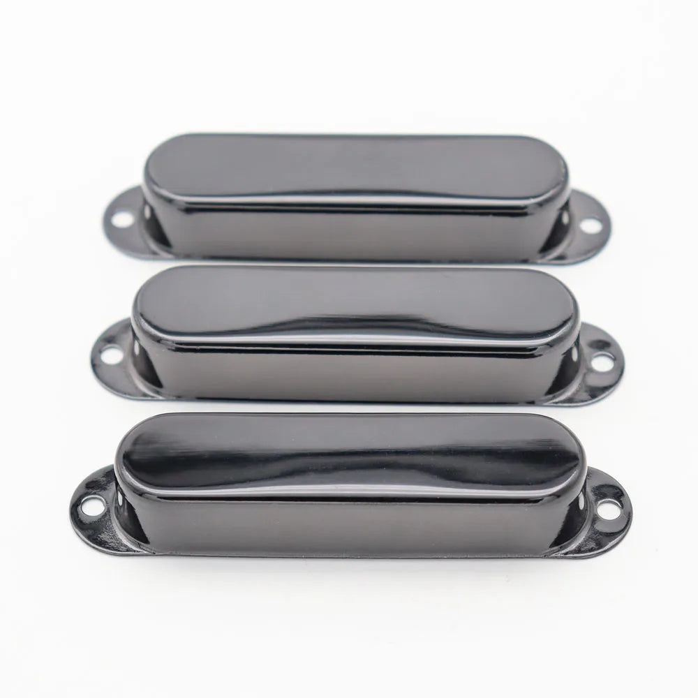 Big River Hardware Single Coil Pickup Covers: Premium Metal for Noise Reduction, Stylish Colors in Black, Silver, Gold, Bronze, Red Copper for Guitar Enthusiasts