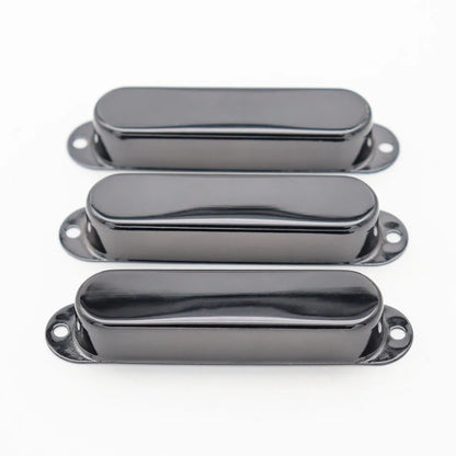 Big River Hardware Single Coil Pickup Covers: Premium Metal for Noise Reduction, Stylish Colors in Black, Silver, Gold, Bronze, Red Copper for Guitar Enthusiasts