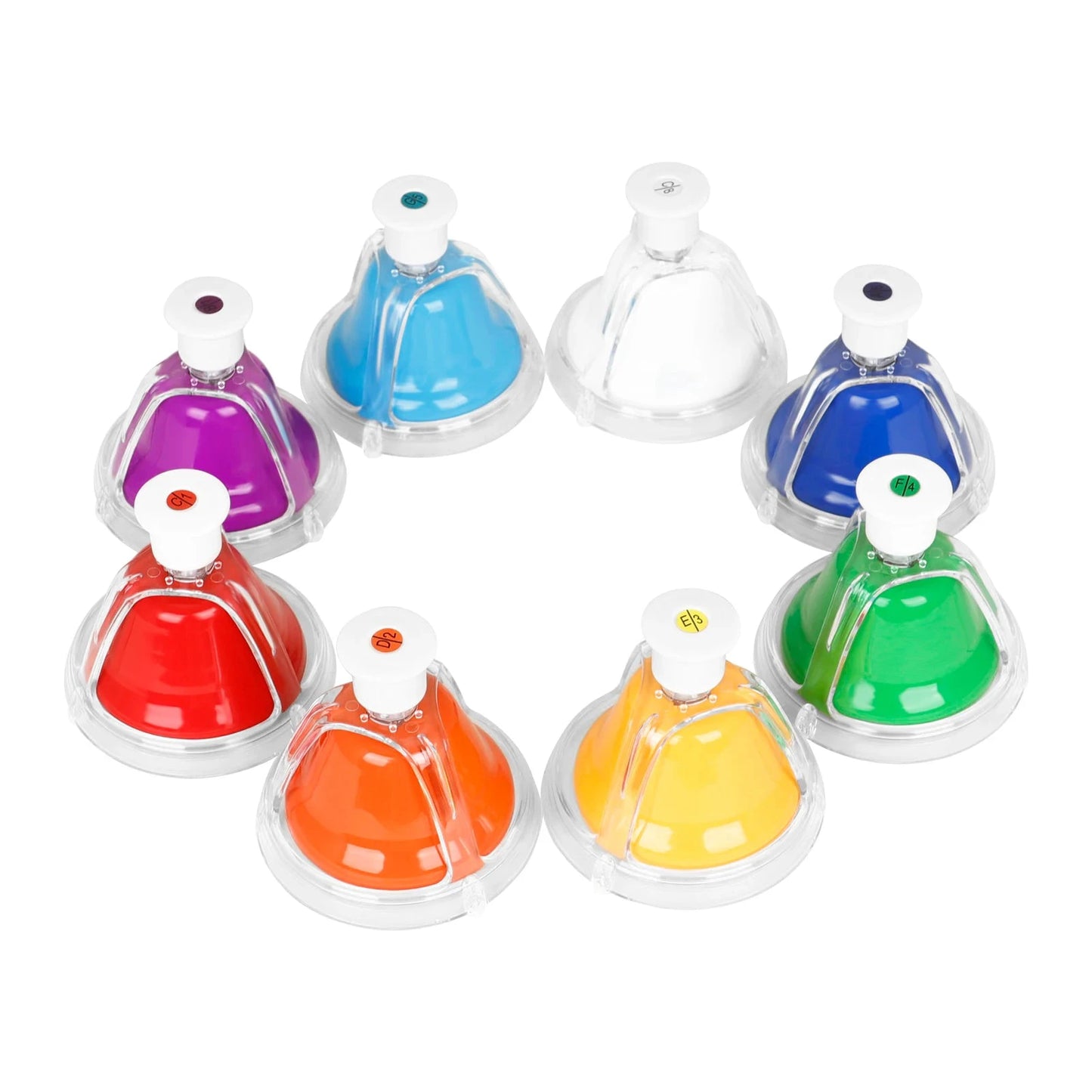 Colorful Eight Note Hand Bell instrument Set for Kids
