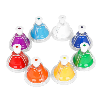 Colorful Eight Note Hand Bell instrument Set for Kids