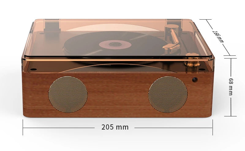 Big River Hardware Vintage CD Player with Record Player Design