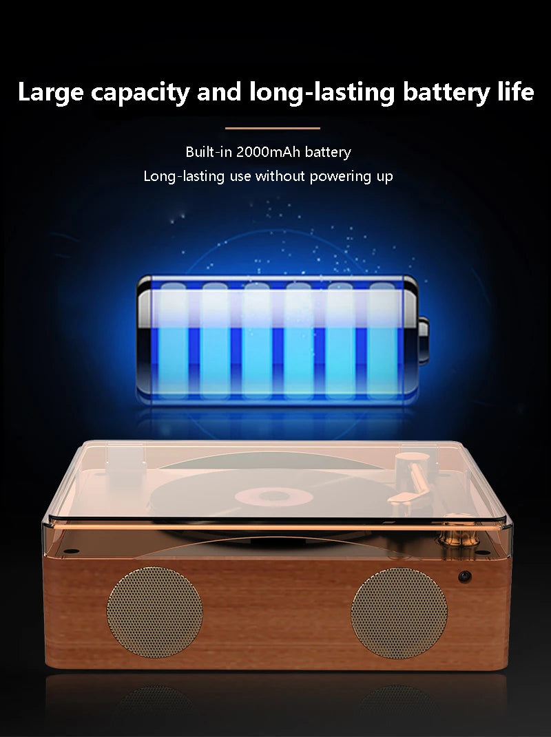 Big River Hardware Vintage CD Player with Record Player Design