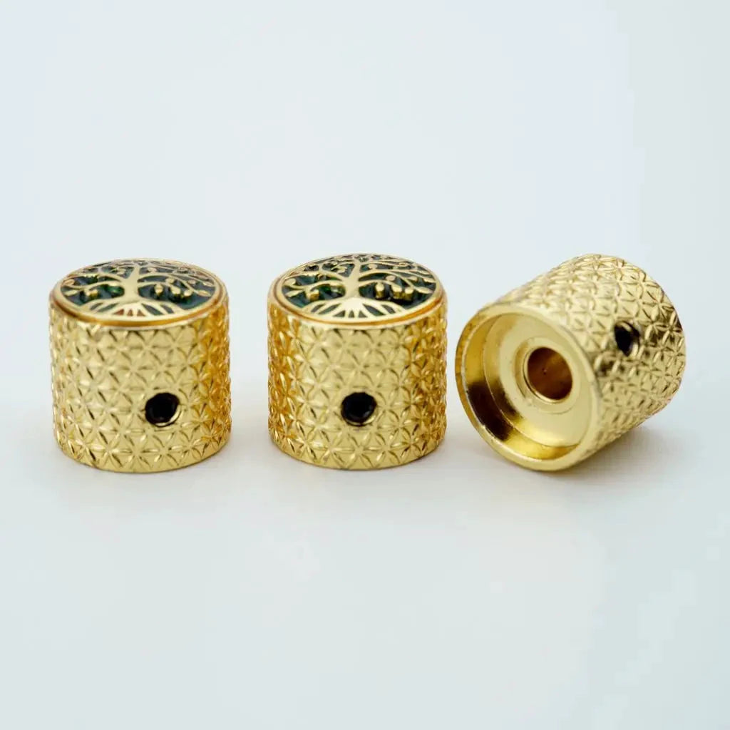 1 PCS GUYKER Surface Large Tree Of Life Potentiometer Knob Inner Diameter 6MM For Guitar Bass