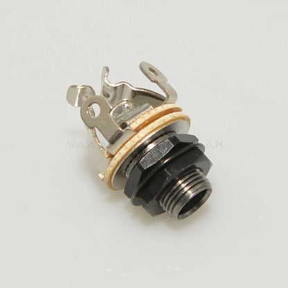 High-Quality BRH Chrome Plated Guitar Output Jack with Easy Soldering and Reduced Noise for Musicians