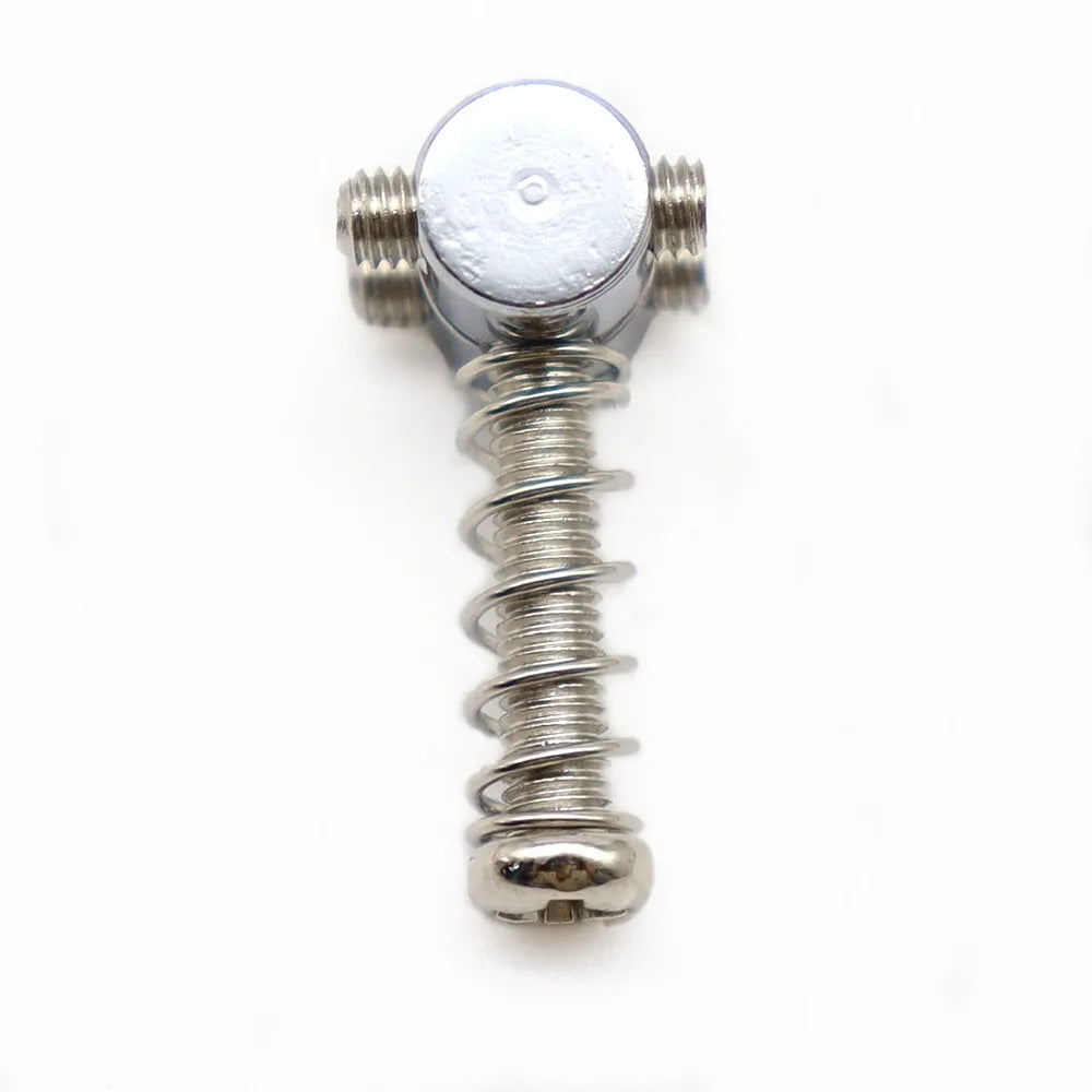 BRH Premium Zinc Alloy Guitar Bridge String Saddles for Jazzmaster Electric Guitars - Includes Wrench and Tool for Easy Replacement