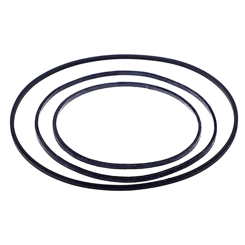 50/100Pcs 1/2/3/4mm Width Universal Mix Cassette Tape Machine Belts Assorted Flat Rubber Belt for CD DVD Recorders Walkman