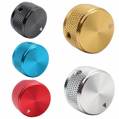 1pc/2pc Aluminium Guitar Metal Knobs 1/4" Metal Pot Knobs with Indicator and Set Screw for Guitar/Bass/Audio Equipments
