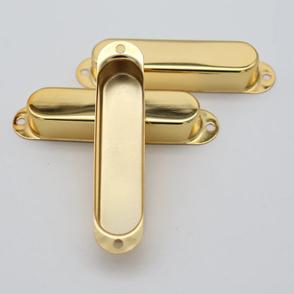 Big River Hardware Single Coil Pickup Covers: Premium Metal for Noise Reduction, Stylish Colors in Black, Silver, Gold, Bronze, Red Copper for Guitar Enthusiasts