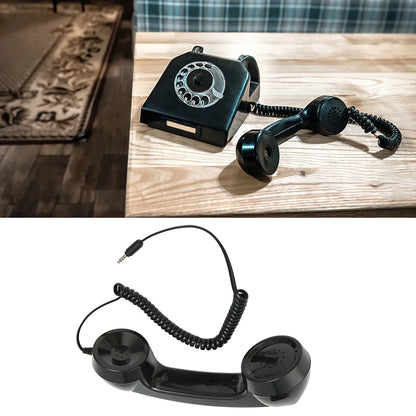 Retro phone handset for cell phone