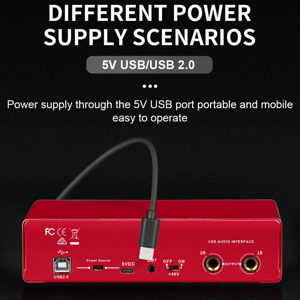 Big River Hardware MD22 USB Audio Interface for Guitar