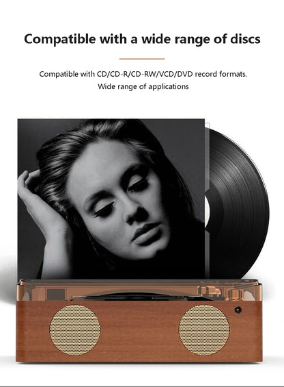 Big River Hardware Vintage CD Player with Record Player Design