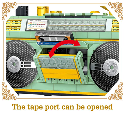 Big River Hardware 80s Themed Educational Building Blocks for Kids, Enhance Motor Skills and Creativity