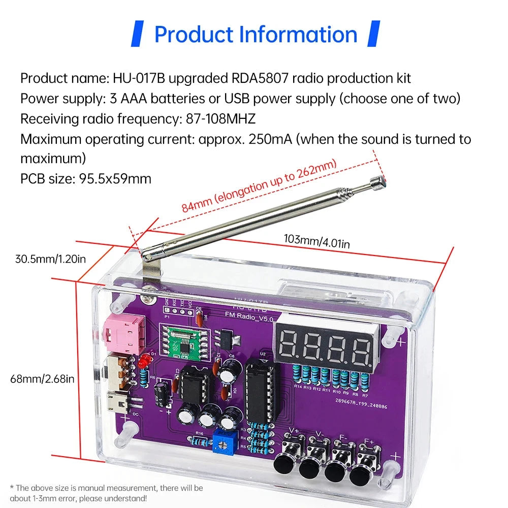Big River Hardware Advanced FM Radio Kit with Noise Elimination