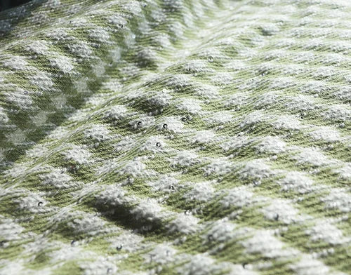 Tweed Speaker Grill Cloth Cream Gold