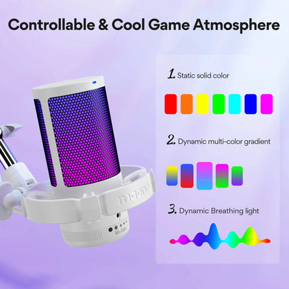 Big River Hardware Maono Gamerwave DGM20S USB Gaming Microphone with RGB and Noise Canceling