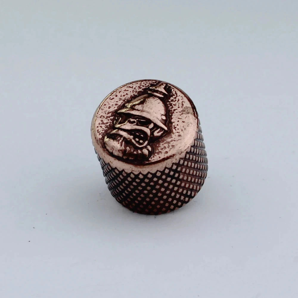 Big River Hardware Premium Zinc Alloy Skull Potentiometer Knobs for Electric Guitars with 6mm Inner Diameter