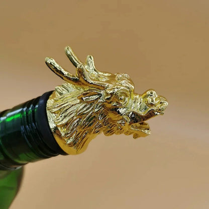 Big River Hardware Zinc Alloy Animal Head Wine Pourer - Deer Elk Lion Designs for Stylish Bar Accessories and Wine Enthusiasts