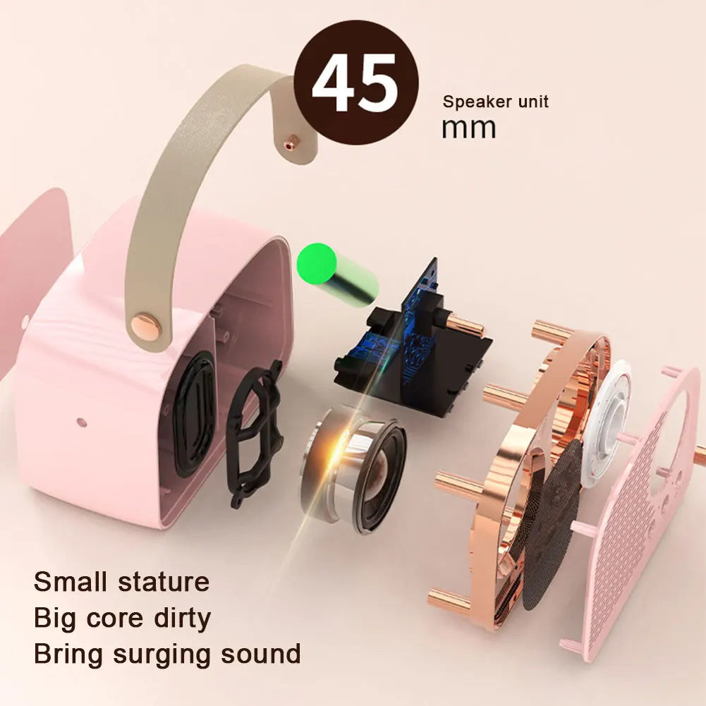 Retro Bluetooth Speaker  With FM Radio