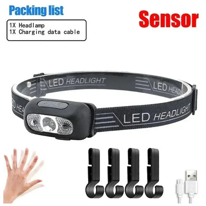 Big River Hardware Rechargeable LED Headlamp with Sensor