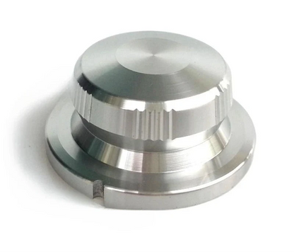 Big River Hardware Solid Aluminum Alloy 40x18mm Lattice Knob for HiFi Amplifier Volume Control