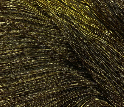 Big River Hardware Metallic Pleated Star Gold Wire Mesh Speaker Cloth