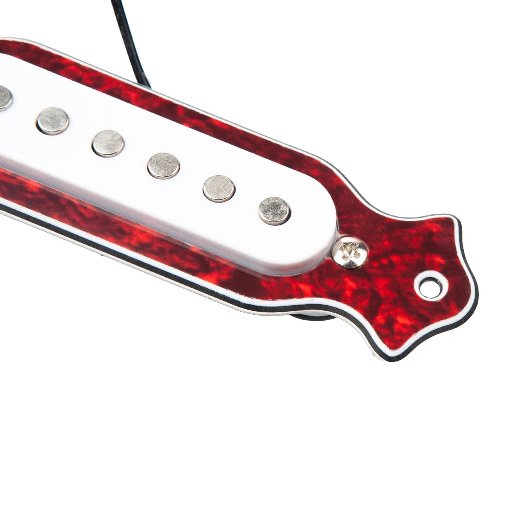 BRH Premium Pre-Wired Electric Guitar Pickups with Noiseless Design, Adjustable Pole Pieces and Passive Active Switch for Musicians