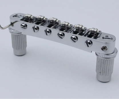 Big River Hardware Premium Tune-O-Matic Bridge Roller Saddles for Enhanced Guitar Tuning Stability and Professional Musician Performance Options